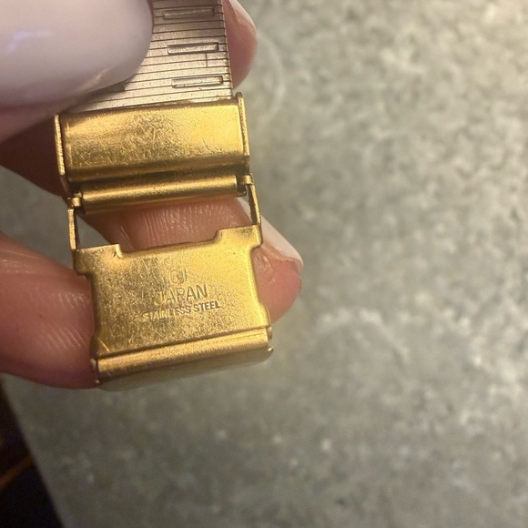 Bulova Gold and Black Quartz Watch - Picture 5 of 8